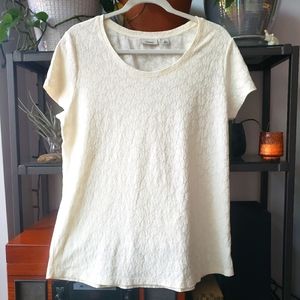 L.L.Bean women's daisy floral tee